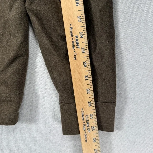 B. Scott Jacket Wool Blend Utility Style Brown Zip Front Streetwear Size M